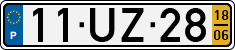 License plate of Portugal, Regular plates