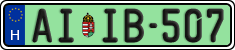 license plates of Hungary, Regular plates (2022)