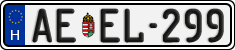 license plates of Hungary, Regular plates (2022)