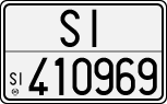 License plate of Italy, Cars (1927 year series)