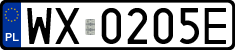 License plates of Poland, Regular car plates