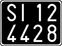 License plate of Italy, Cars (1927 year series)