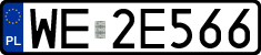 License plates of Poland, Regular car plates