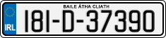 License plate of Ireland, Regular plates