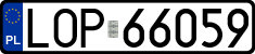 License plates of Poland, Regular car plates