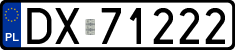 License plates of Poland, Regular car plates