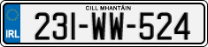 License plate of Ireland, Regular plates