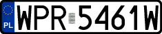 License plates of Poland, Regular car plates