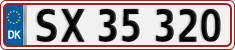 License plate of Denmark, Regular plates
