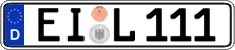 German license plate, Regular plates