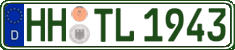 German license plate, Regular plates