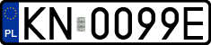 License plates of Poland, Regular car plates