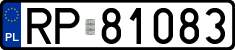License plates of Poland, Regular car plates