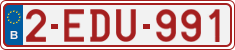 License plate of Belgium, Regular plates (2010)