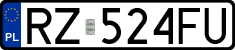 License plates of Poland, Regular car plates