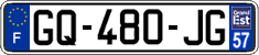 French license plate, SIV (ordinary)