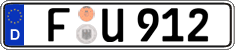 German license plate, Regular plates