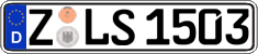 German license plate, Regular plates