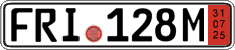 German license plate, Export transit plates