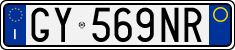 License plate of Italy, Cars (1994 year series)