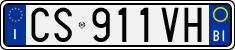License plate of Italy, Cars (1994 year series)