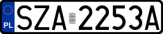 License plates of Poland, Regular car plates