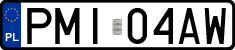 License plates of Poland, Regular car plates