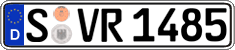 German license plate, Regular plates