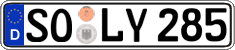 German license plate, Regular plates