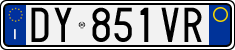 License plate of Italy, Cars (1994 year series)