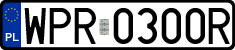 License plates of Poland, Regular car plates
