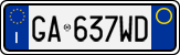 License plate of Italy, Cars (1994 year series)