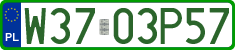 License plates of Poland, Professional plates