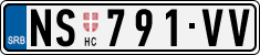 License plate of Serbia, Cars