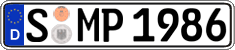 German license plate, Regular plates