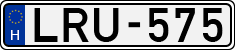 license plates of Hungary, Cars (1990)