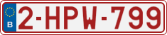 License plate of Belgium, Regular plates (2010)