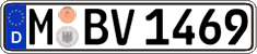 German license plate, Regular plates