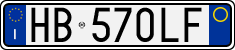 License plate of Italy, Cars (1994 year series)