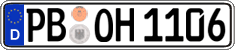 German license plate, Regular plates