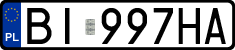 License plates of Poland, Regular car plates