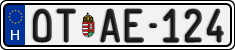 license plates of Hungary, Oldtimers (2022)