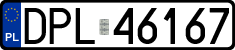 License plates of Poland, Regular car plates
