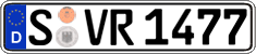German license plate, Regular plates