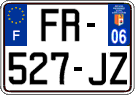 French license plate, SIV (ordinary)