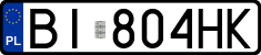 License plates of Poland, Regular car plates