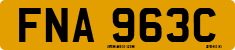 License plate of the United Kingdom, 1963 year system