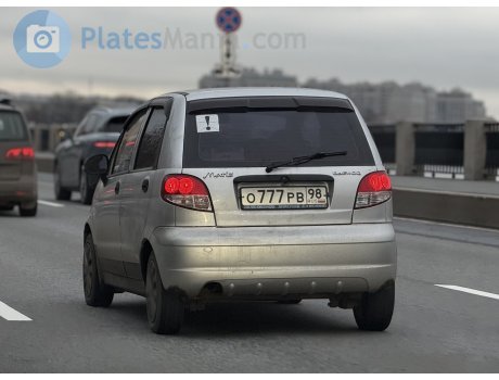 о777рв98, Daewoo Matiz