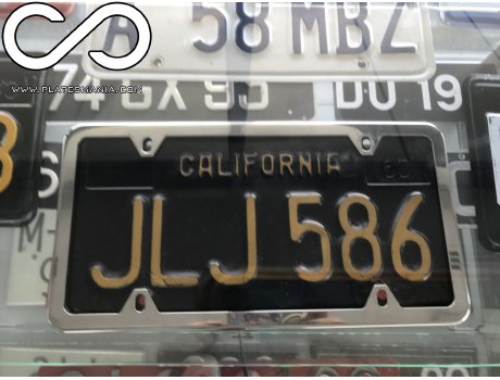 JLJ 586, License plate without vehicle