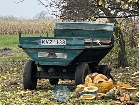 KVZ 138, License plate without vehicle